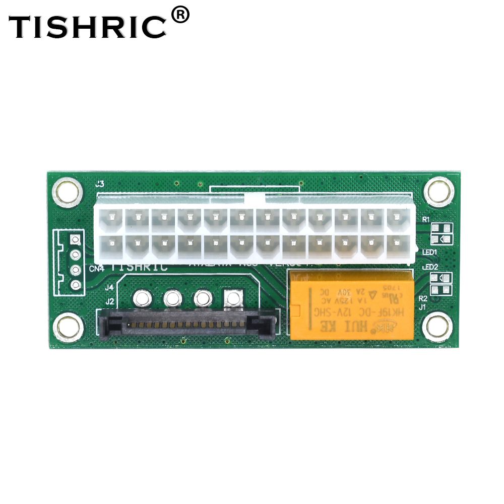 Dual PSU Power Supply Sync Adapter Fast Shipping Add2psu ATX 24Pin To 4pin Molex  Connector Riser Card Miner Mining BTC