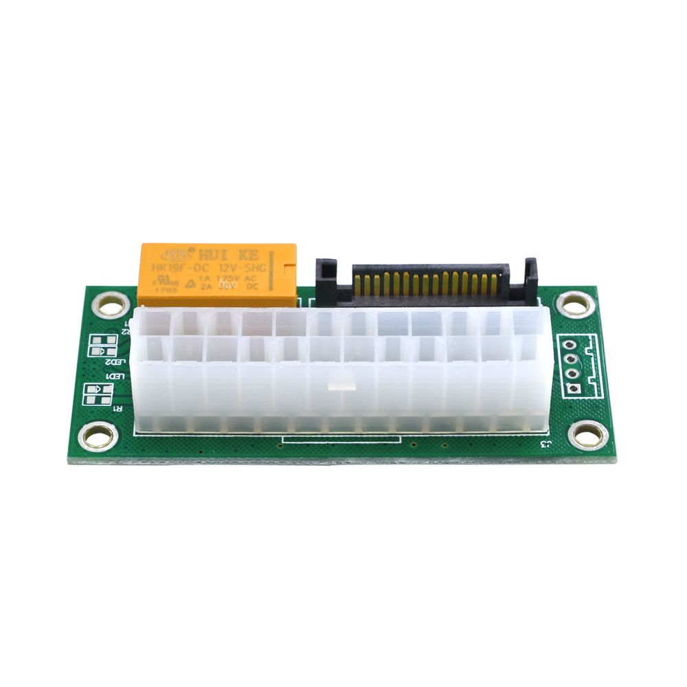 Dual PSU Power Supply Sync Adapter Fast Shipping Add2psu ATX 24Pin To 4pin Molex  Connector Riser Card Miner Mining BTC