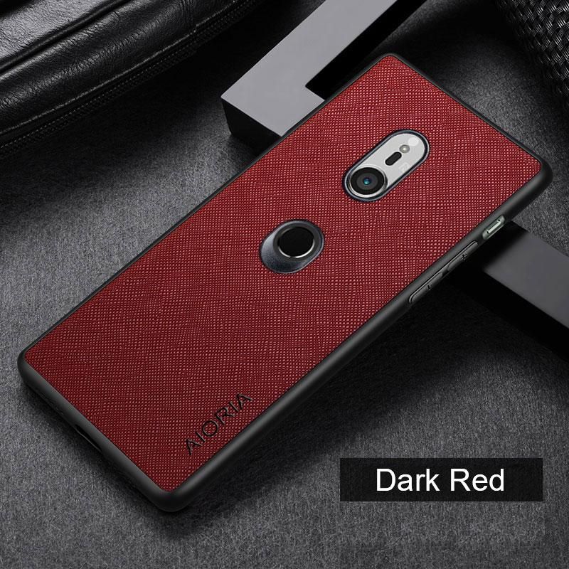 Case for Sony Xperia XZ3 funda Cross  pattern Leather skin phone cover Luxury coque for sony xperia xz3 case capa