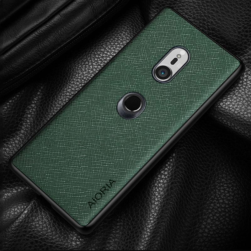 Case for Sony Xperia XZ3 funda Cross  pattern Leather skin phone cover Luxury coque for sony xperia xz3 case capa