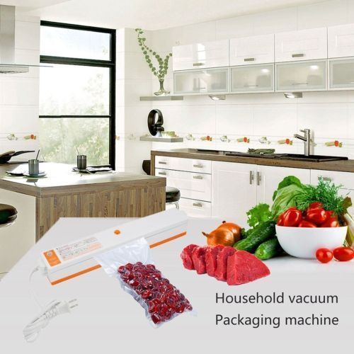 Food Storage Of Household Home Electric Vacuum Sealer Packaging Machine Films Sealer Vacuum Packer Included 15 Pcs Bags