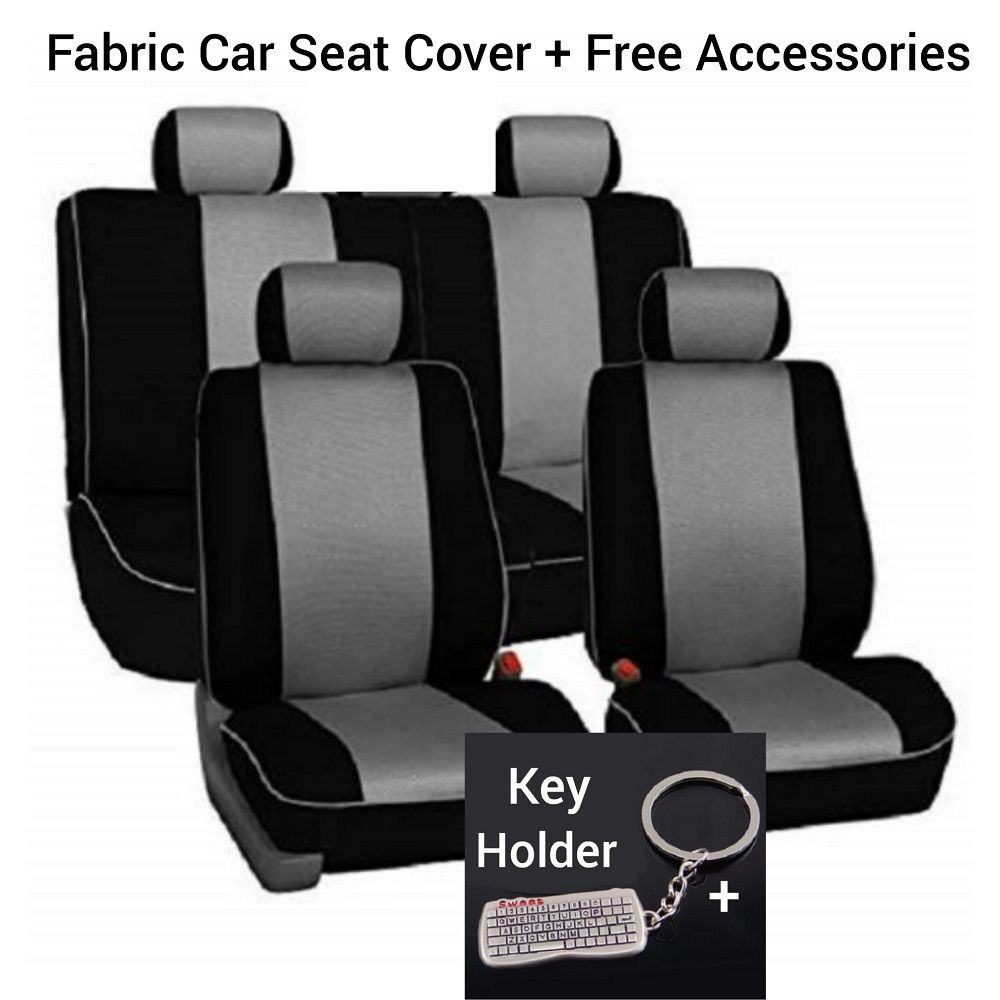 Fabric Car Seat Cover/ Free Accessories+ Key Holder