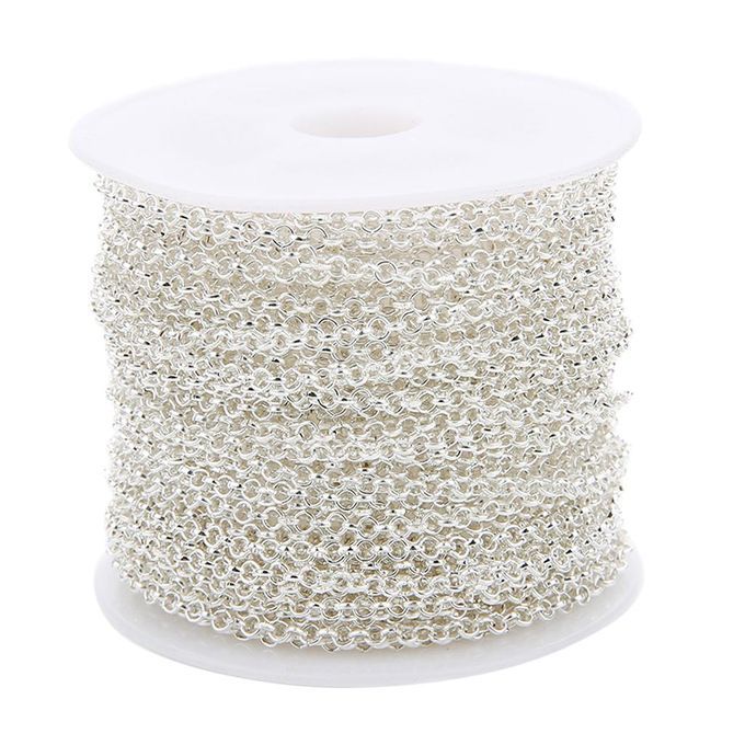 3 Pieces 10 Yards/Roll Necklace Chains Key Link For Jewelry Making Men