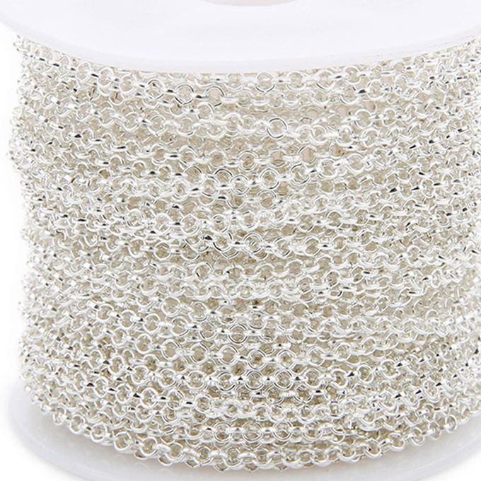 3 Pieces 10 Yards/Roll Necklace Chains Key Link For Jewelry Making Men