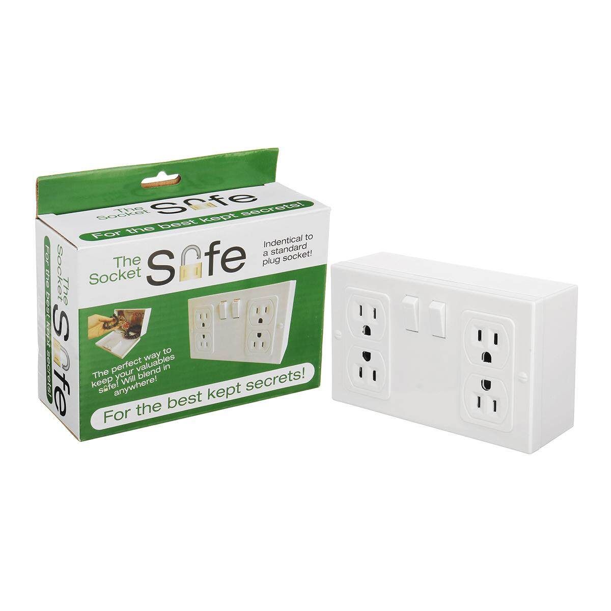 Hidden Wall Safe Security Electrical Socket Outlet Vault Secret Hide Valuables Green Box / USG