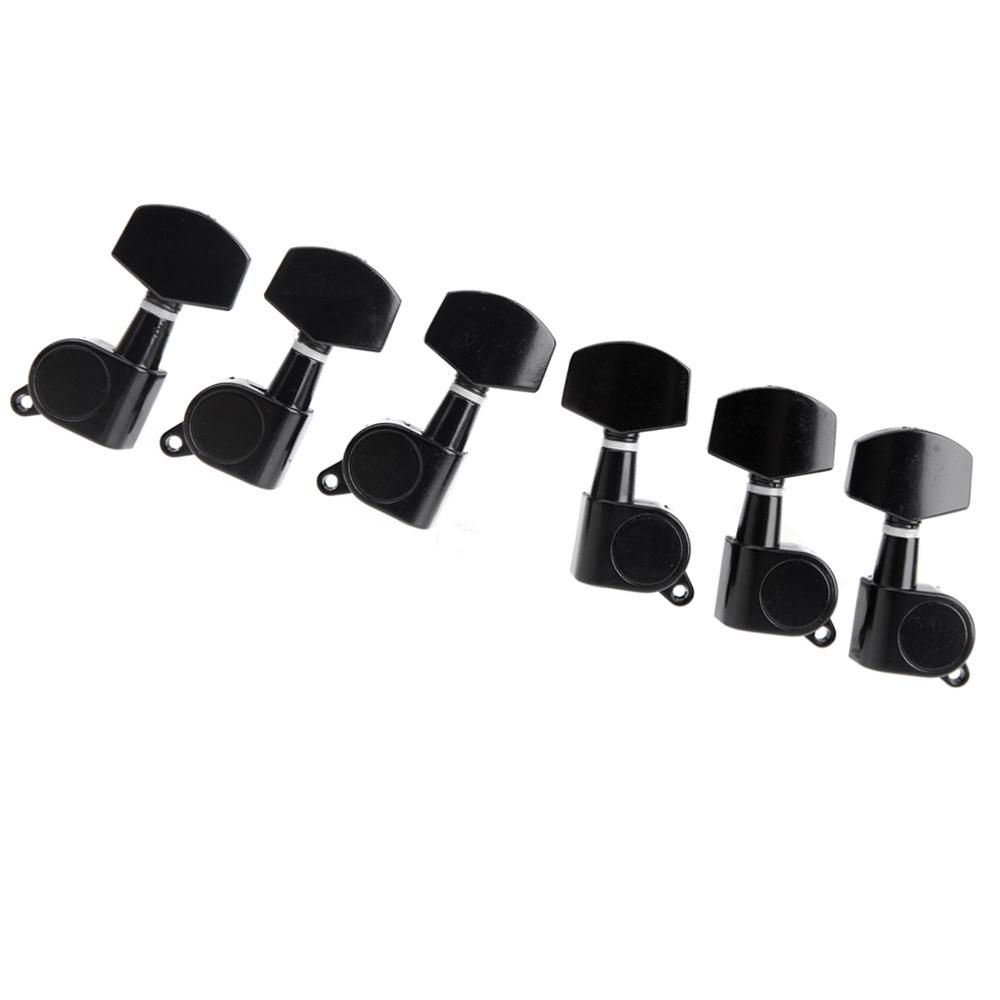 Black Sealed Tuning Pegs Tuner Machine Head 3R 3L Electric/Acoustic Guitar Parts