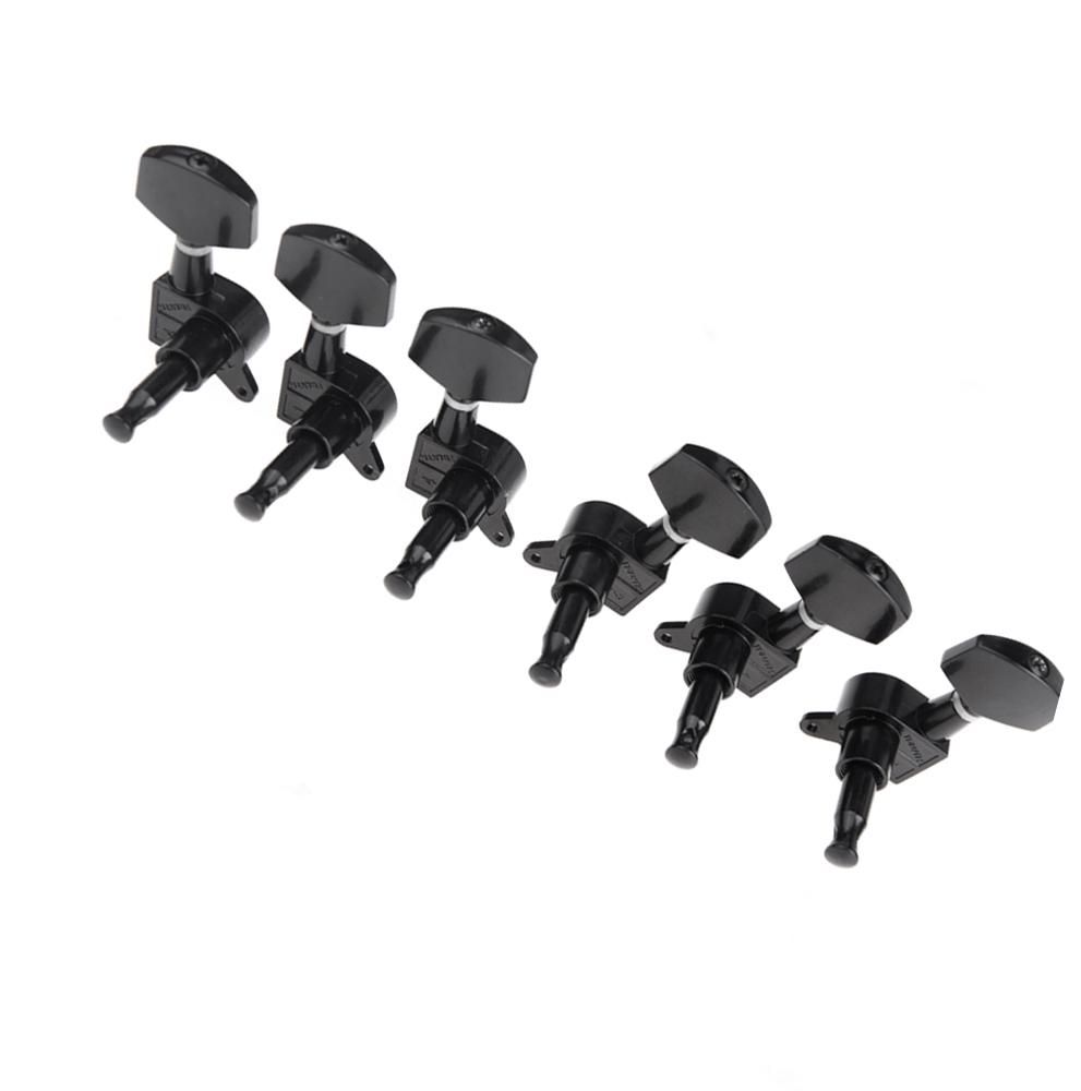Black Sealed Tuning Pegs Tuner Machine Head 3R 3L Electric/Acoustic Guitar Parts