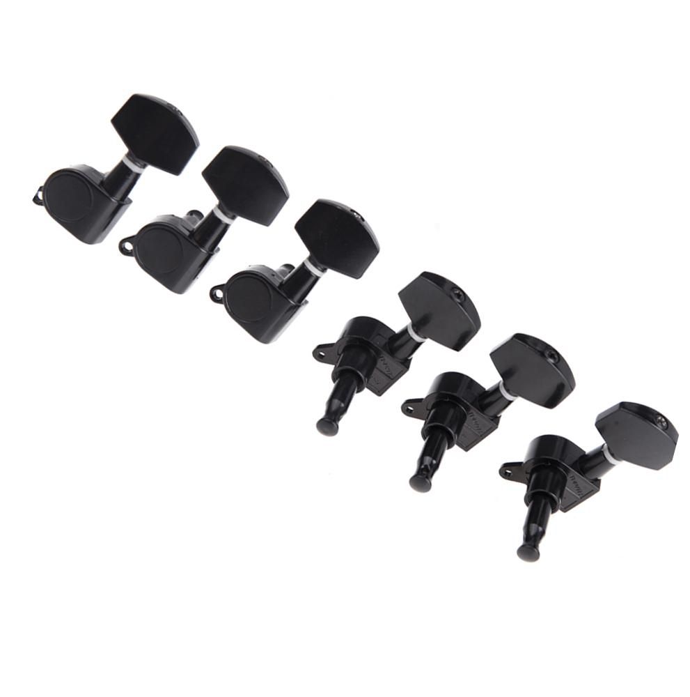 Black Sealed Tuning Pegs Tuner Machine Head 3R 3L Electric/Acoustic Guitar Parts