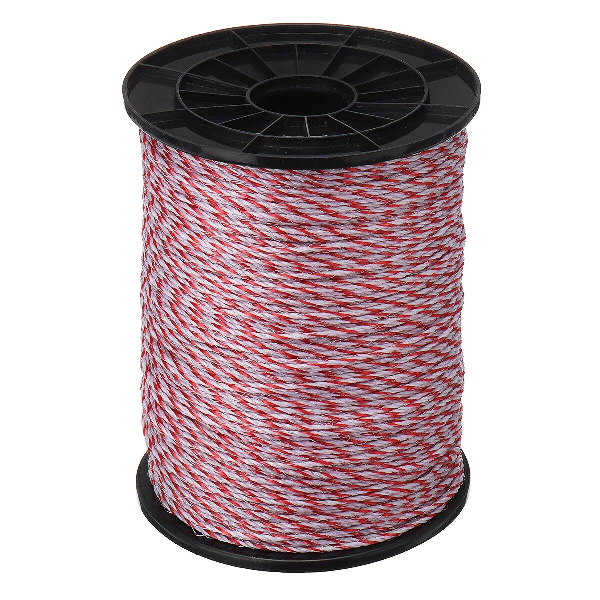 500M Roll Electric Fence Rope Red White Polywire With Steel Poly Rope For Horse Animal Fencing Ultra Low Resistance Wire