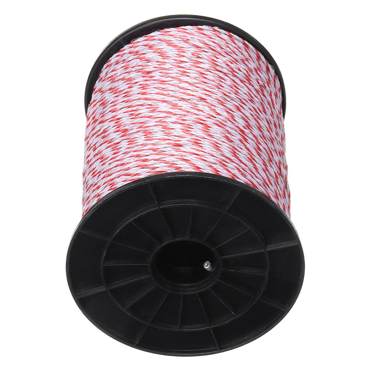 500M Roll Electric Fence Rope Red White Polywire With Steel Poly Rope For Horse Animal Fencing Ultra Low Resistance Wire