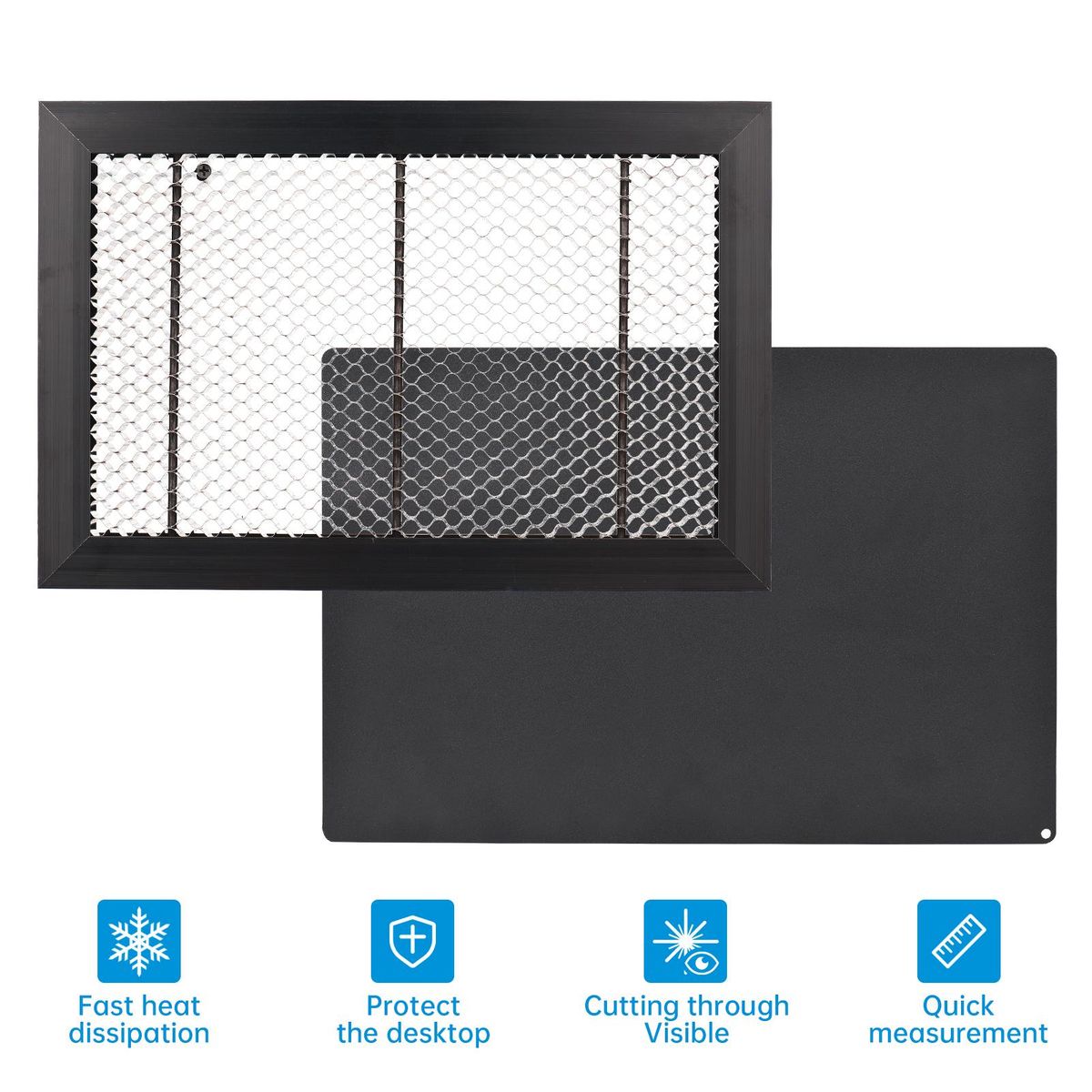 Laser Engraver Honeycomb Working Table Iron Panel Board Platform for Diode Laser Machine Clean Cutting Table-protecting for Carving Wood/Metal / Acrylic 300x200x21mm Compatible with Atomstack A5 /X7/S10 Pro/ A10 PRO/ P7 M40/ 
