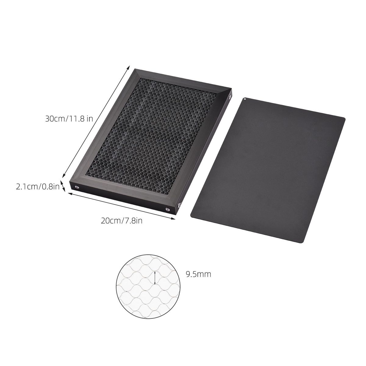 Laser Engraver Honeycomb Working Table Iron Panel Board Platform for Diode Laser Machine Clean Cutting Table-protecting for Carving Wood/Metal / Acrylic 300x200x21mm Compatible with Atomstack A5 /X7/S10 Pro/ A10 PRO/ P7 M40/ 
