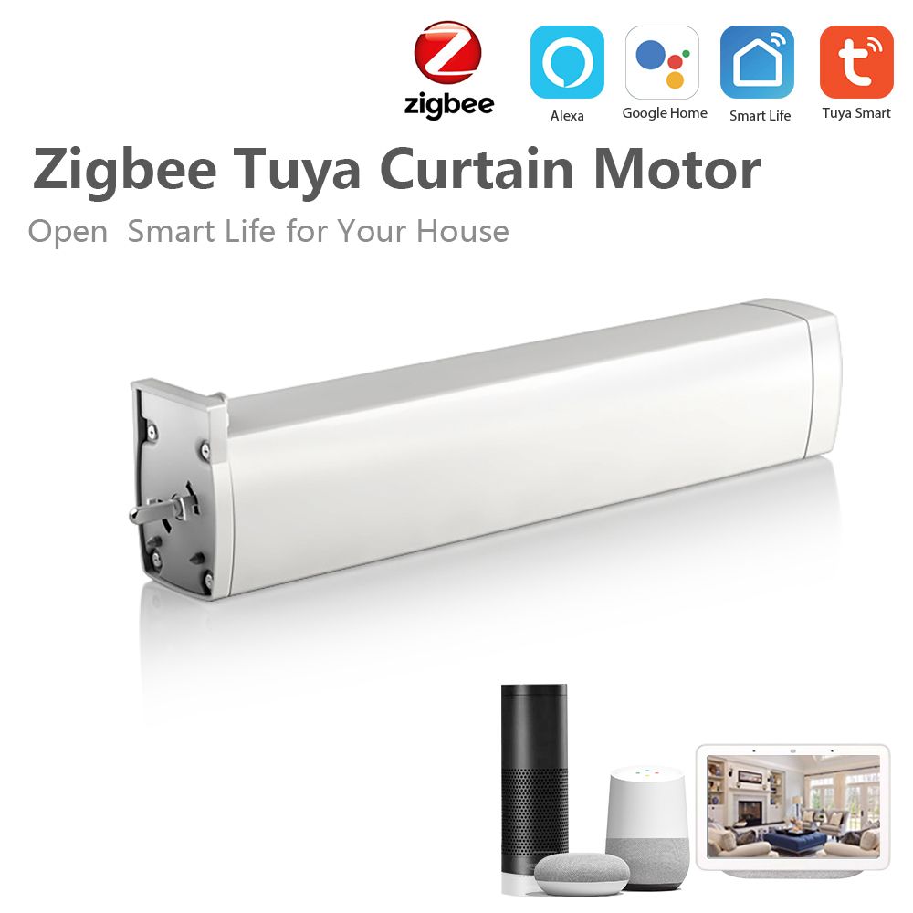 Tuya Smart Zigbee Electric Curtain Motor Auto Motorized