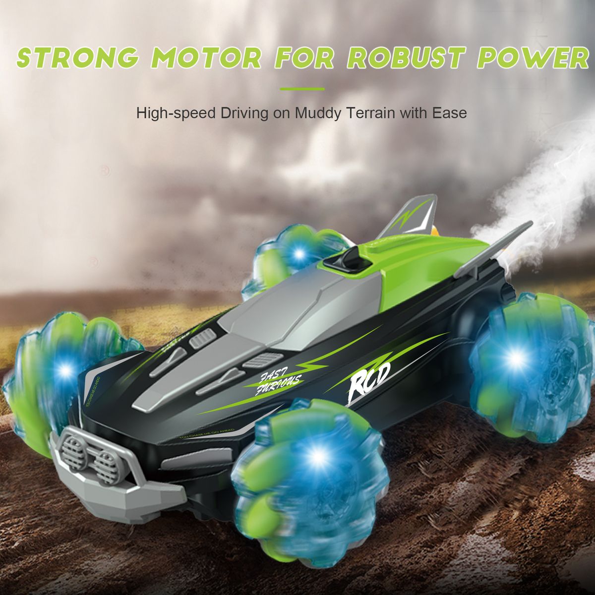 D888  RC Stunt Car Remote Control Car 4WD For Kids Boys 2.4G