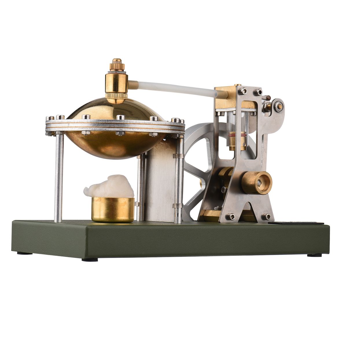 Hot Air Stirling Engine Motor Model Flywheel   Saucer Design