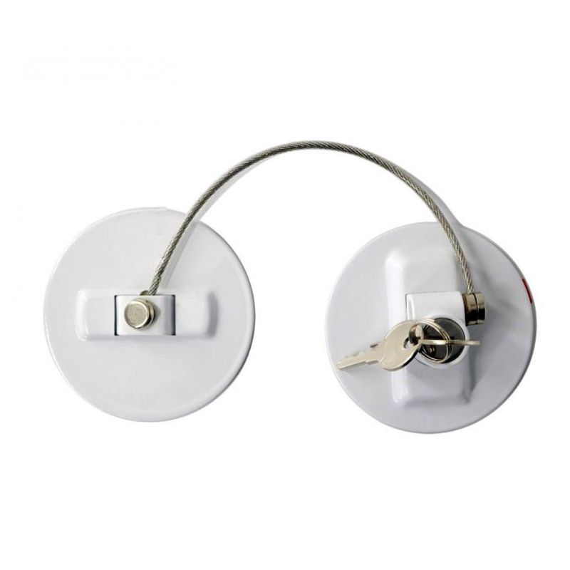 Refrigerator Door Lock With 2 Keys Security Fridge Freezer Child Proof Safety Multifunction Lock
