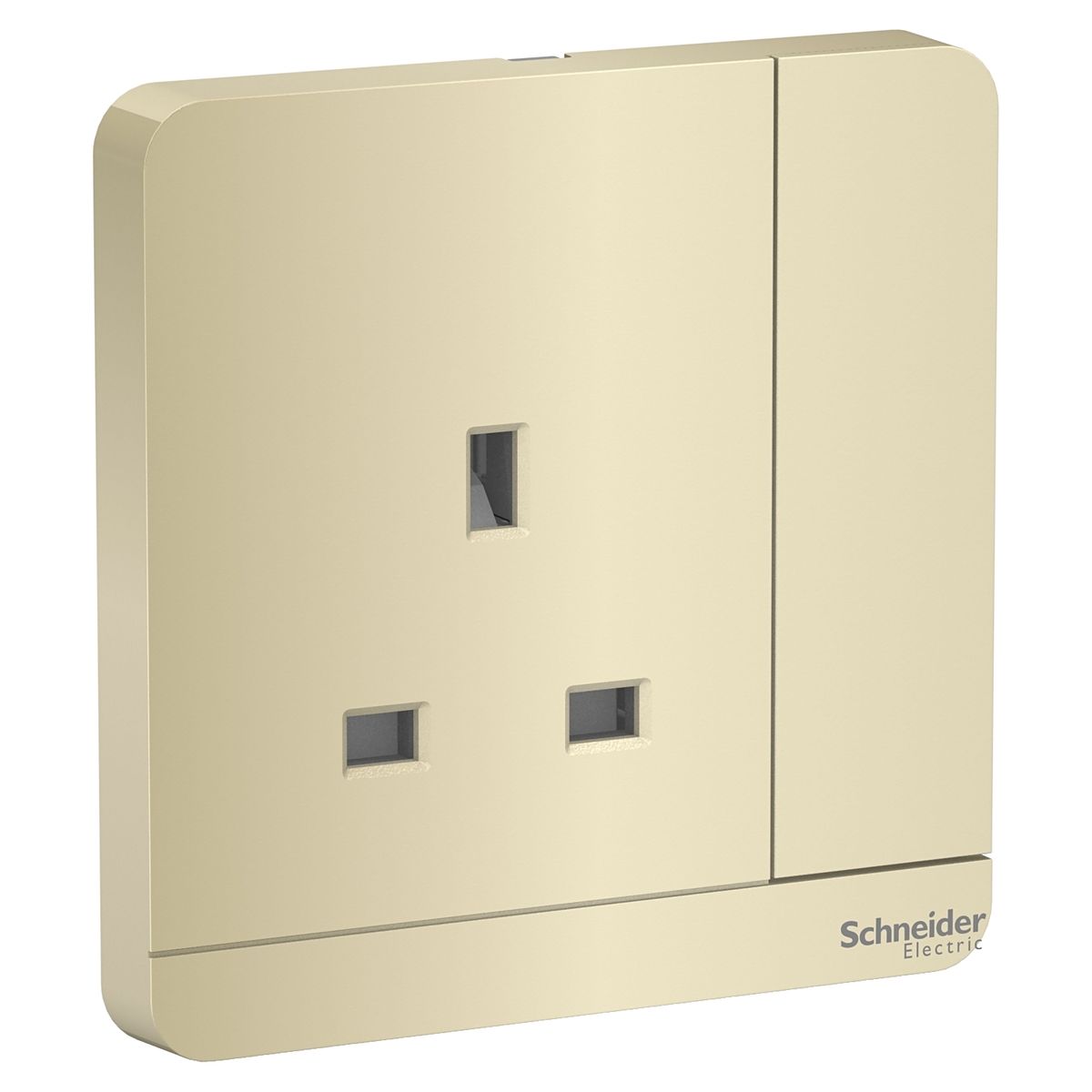 AvatarOn 13A Single Switched Socket 250V Wine Gold