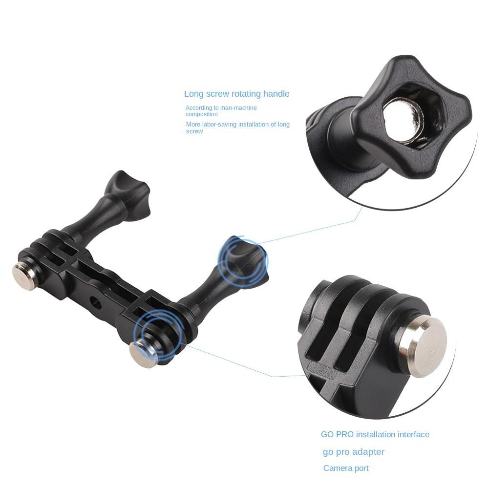 Double Holder Bracket Tripod Mount Adapter for Hero 11 10 9 8 7 6 5 Action Camera Accessory