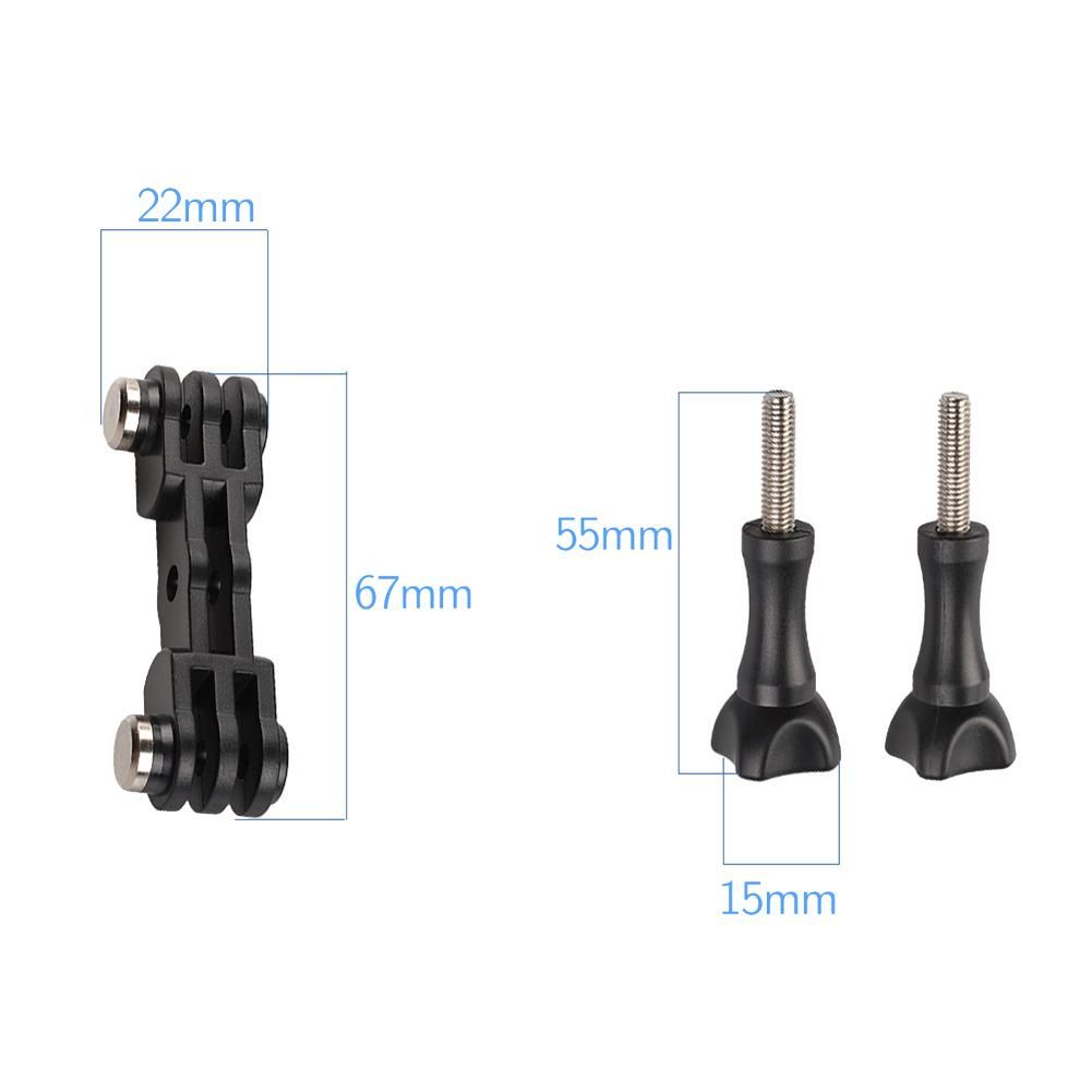 Double Holder Bracket Tripod Mount Adapter for Hero 11 10 9 8 7 6 5 Action Camera Accessory
