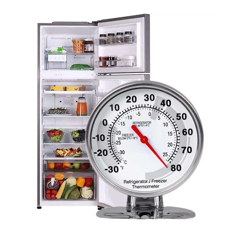 Stainless Refrigerator Thermometer Freezer Temperature