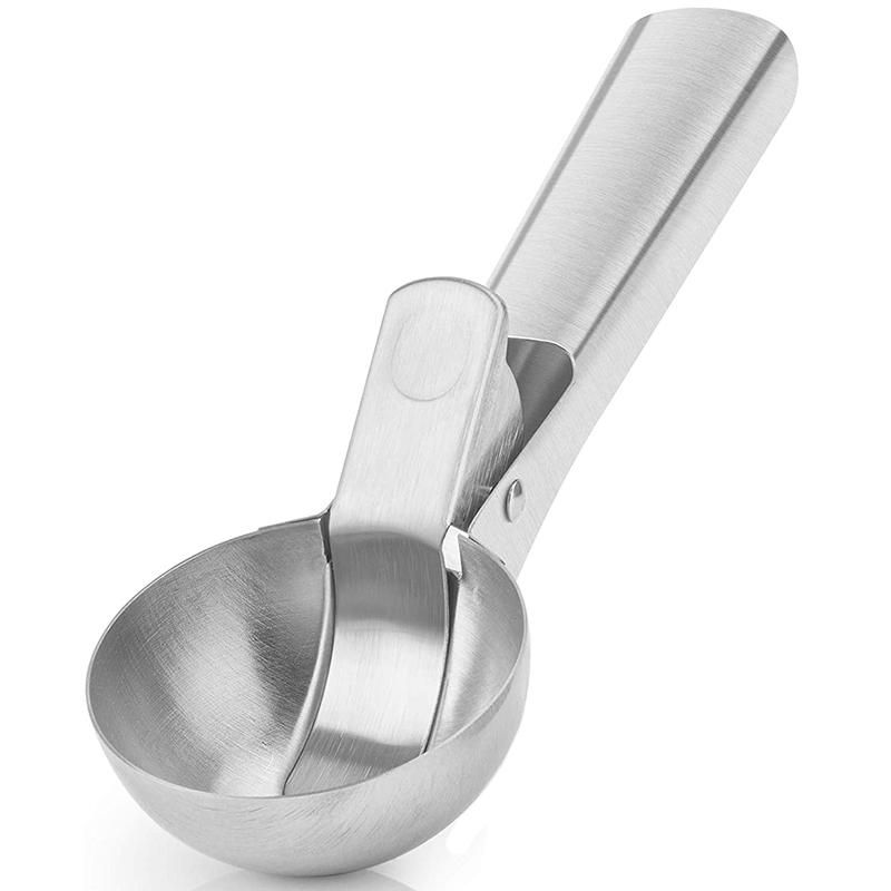 Stainless Steel Ice Cream Scoop, with Comfortable