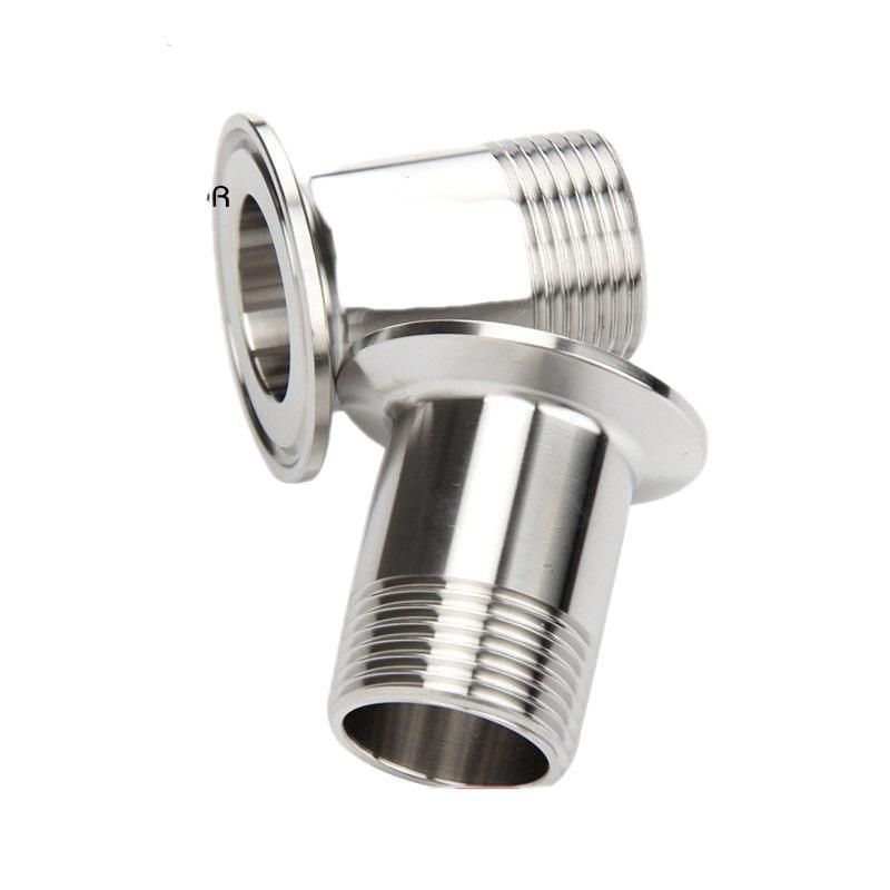 Clamp Mirror Outer Wire Single Head Teeth 304/316 Stainless Steel Sanitary Quick Installation Single Head Teeth Chuck Pipe Fittings