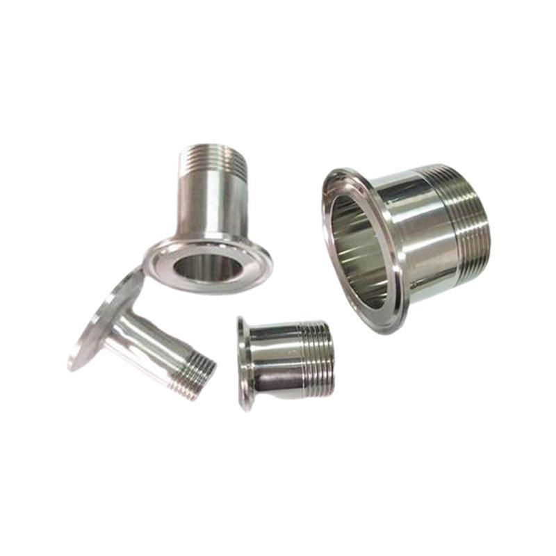 Clamp Mirror Outer Wire Single Head Teeth 304/316 Stainless Steel Sanitary Quick Installation Single Head Teeth Chuck Pipe Fittings
