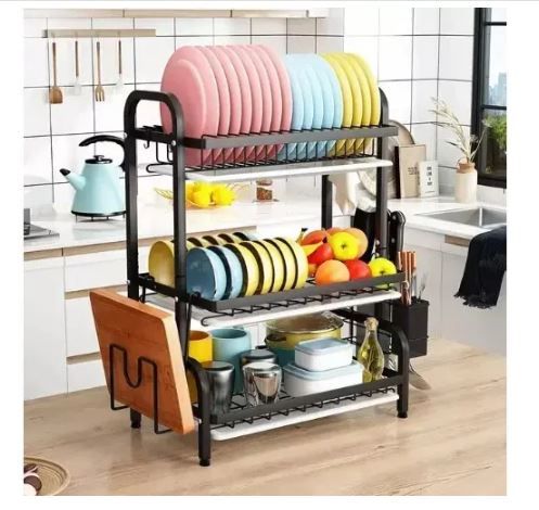 Non Rusty Original 3 Layer Dish Rack- 16inches