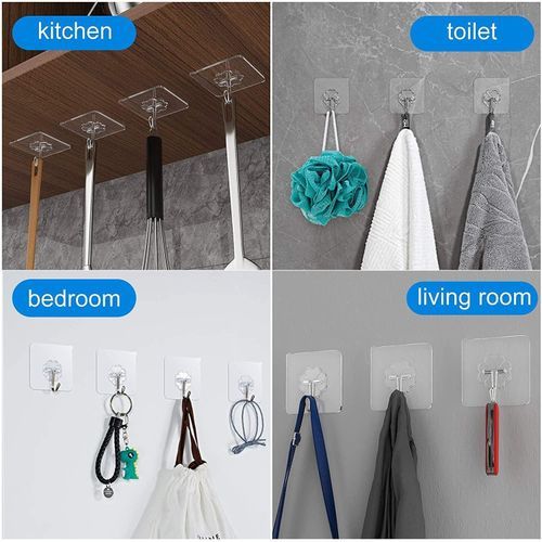 Self-adhesive Hook Hanger 12pcs