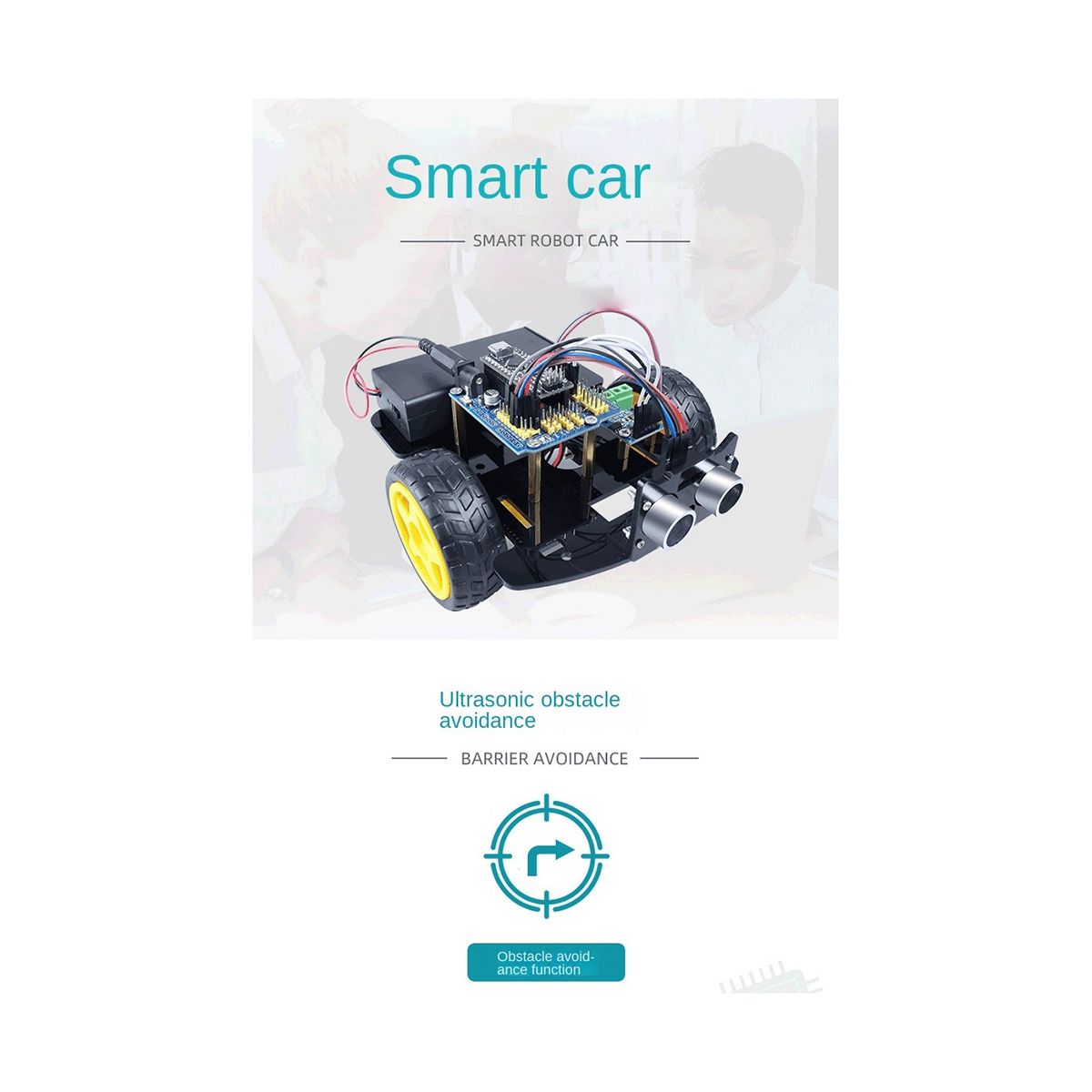 Car Smart Robot Programming Kit DIY Electronic Kit Smart Car Robot Kit Programming Learning Programming Kit