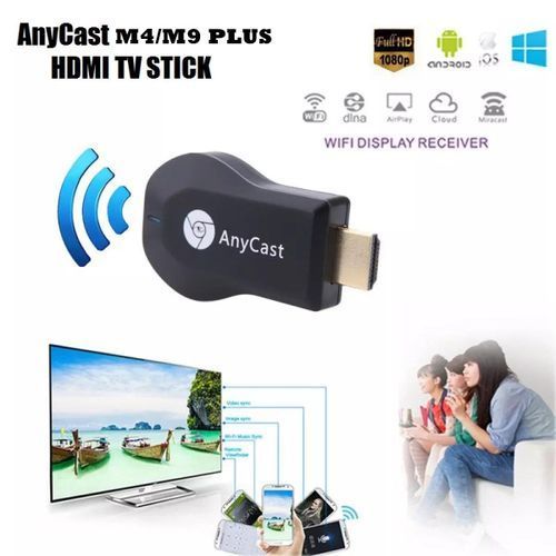 AnyCast M4 , Plus HDMI TV Stick 1080P 3D WiFi Wireless Mini Display Receiver Dongle HDMI TV Miracast DLNA Airplay For IOS Apple IPhone IPad Android Smartphone Windows Mac FITCOOL