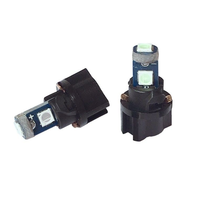 10pcs T5 Car Auto 3smd 3030 Wedge LED Light Bulb Lamp Dash Board Instrument  Pink Ice Blue Red