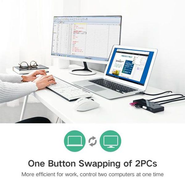2 In 4 Out USB 2.0 Sharing Switch Box