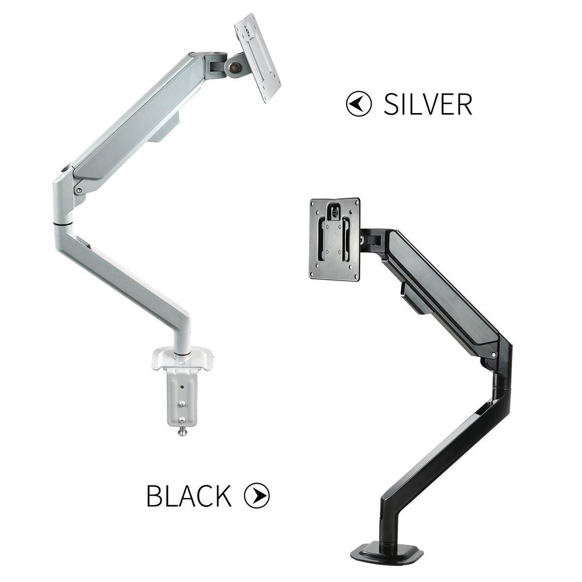 Long Monitor Desk Mount For 13 To 32 Inch Computer Screens