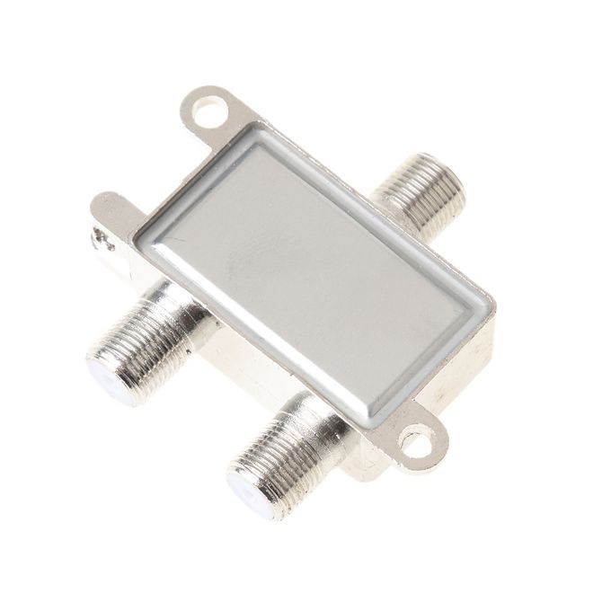 2 Way TV RF Coax Coaxial Cable Splitter For CATV 52400MHz Signal