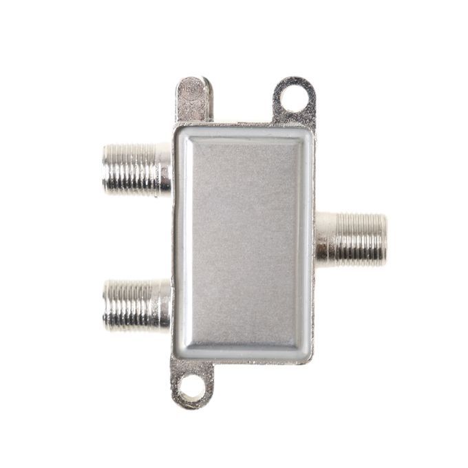 2 Way TV RF Coax Coaxial Cable Splitter For CATV 52400MHz Signal