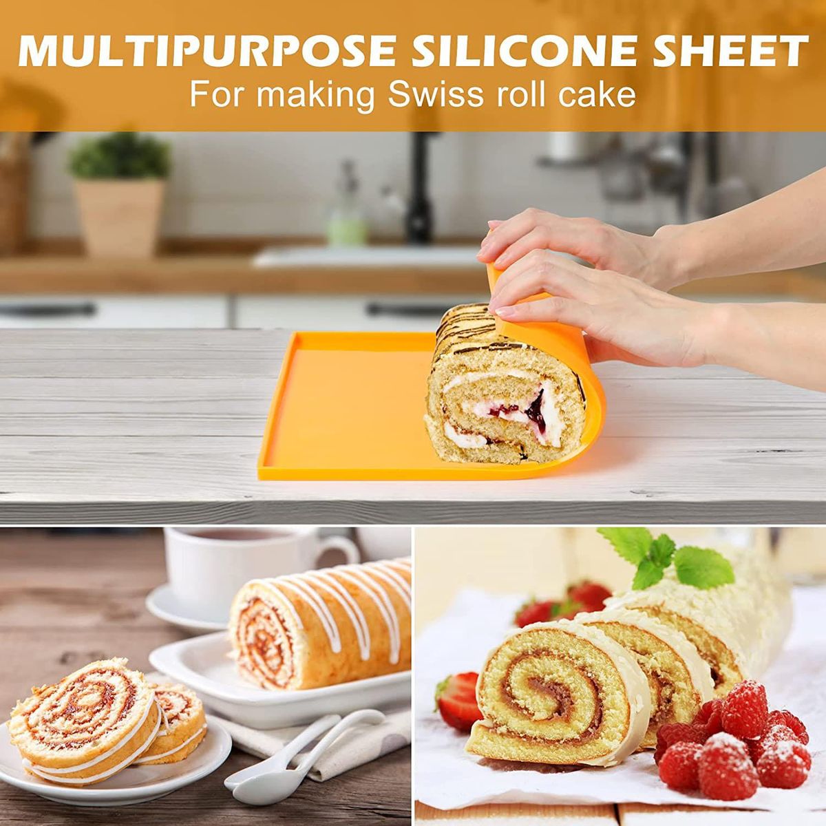 4PCS Silicone Dehydrator Sheets Dehydrator Mats with Edge for Fruit Leather Liquid Fruits Meat Herbs with Scraper
