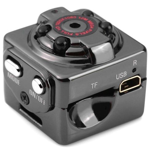 Full HD MINI Camera 1080P 12MP Night Vision Outside Nanny Micro Cam Motion Detection Digital Camcordor Recorder SQ8 (SQ8 Mini Camera)(Black)