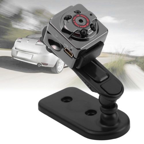 Full HD MINI Camera 1080P 12MP Night Vision Outside Nanny Micro Cam Motion Detection Digital Camcordor Recorder SQ8 (SQ8 Mini Camera)(Black)