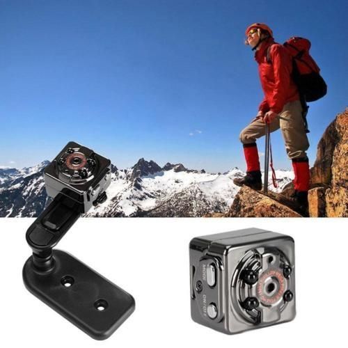 Full HD MINI Camera 1080P 12MP Night Vision Outside Nanny Micro Cam Motion Detection Digital Camcordor Recorder SQ8 (SQ8 Mini Camera)(Black)