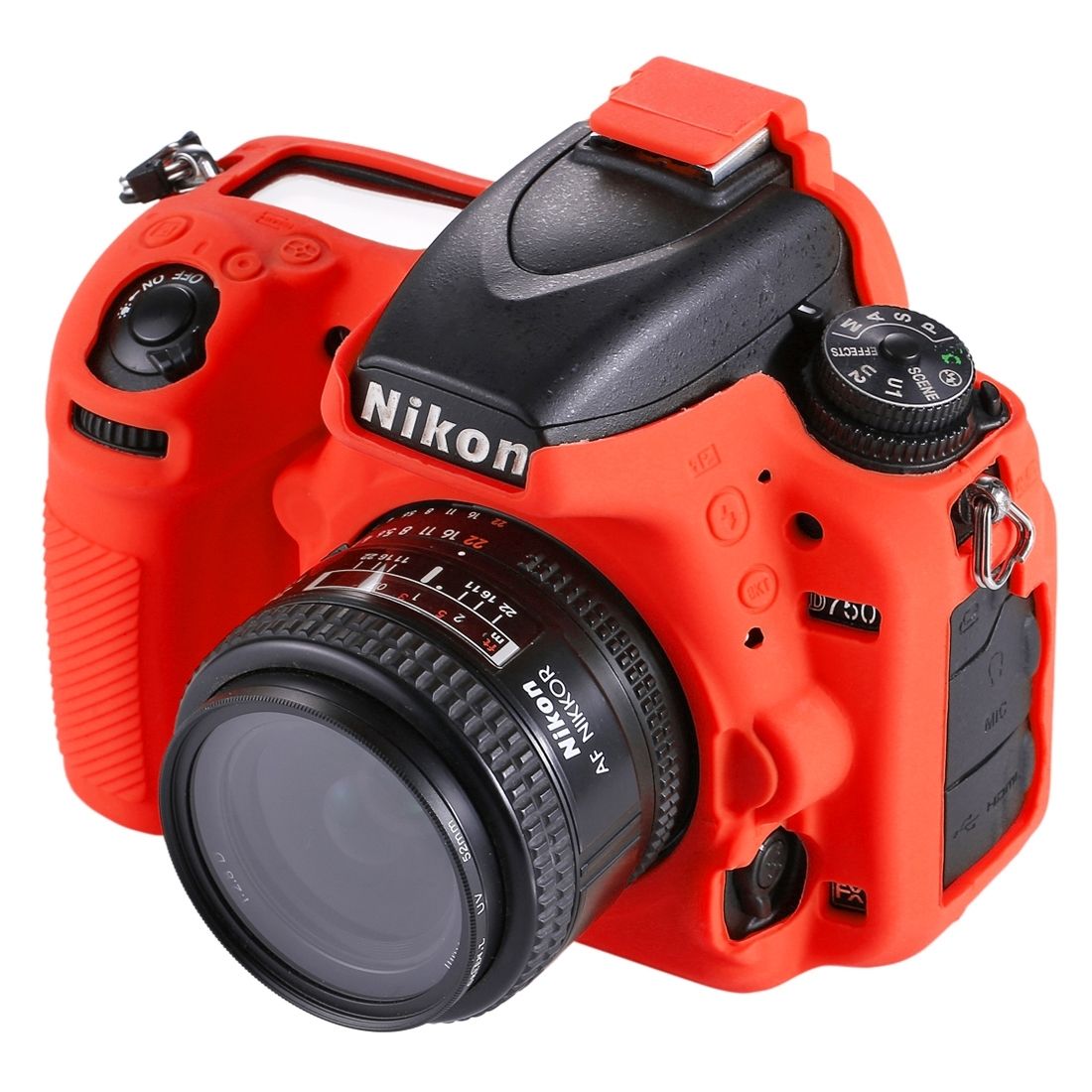 PULUZ Soft Silicone Protective Case For Nikon D750(Red)