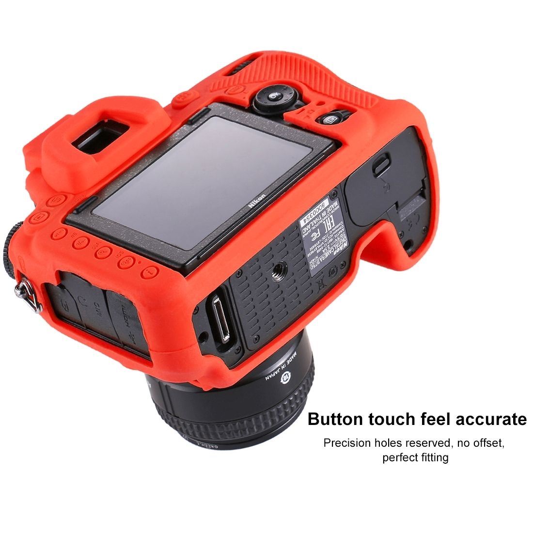 PULUZ Soft Silicone Protective Case For Nikon D750(Red)
