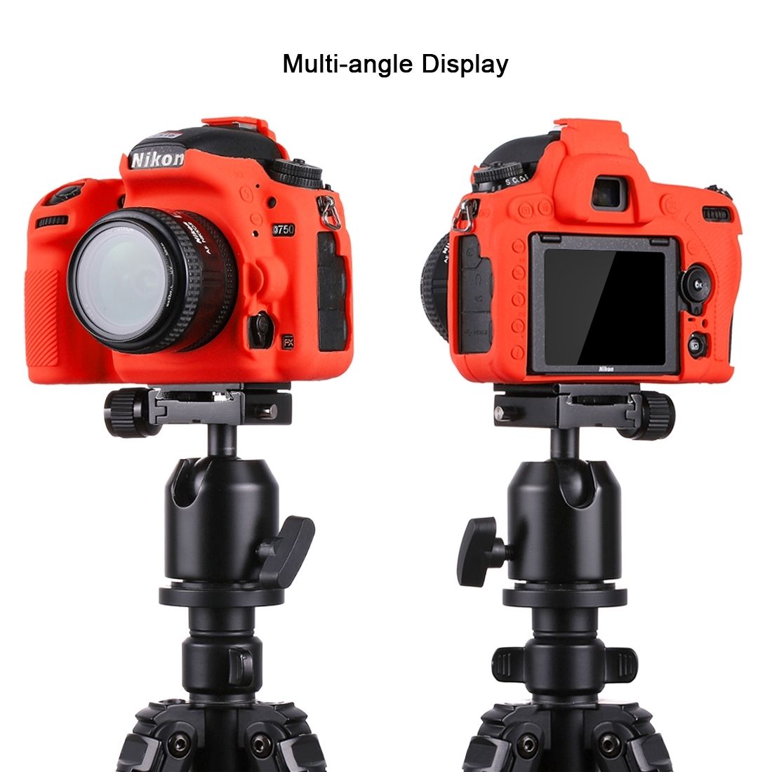 PULUZ Soft Silicone Protective Case For Nikon D750(Red)