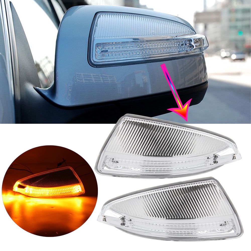 LED Side Mirror Turn Signal Light For Mercedes-Benz W204 W164 ML300 ML500 ML550 ML320 Door Wing