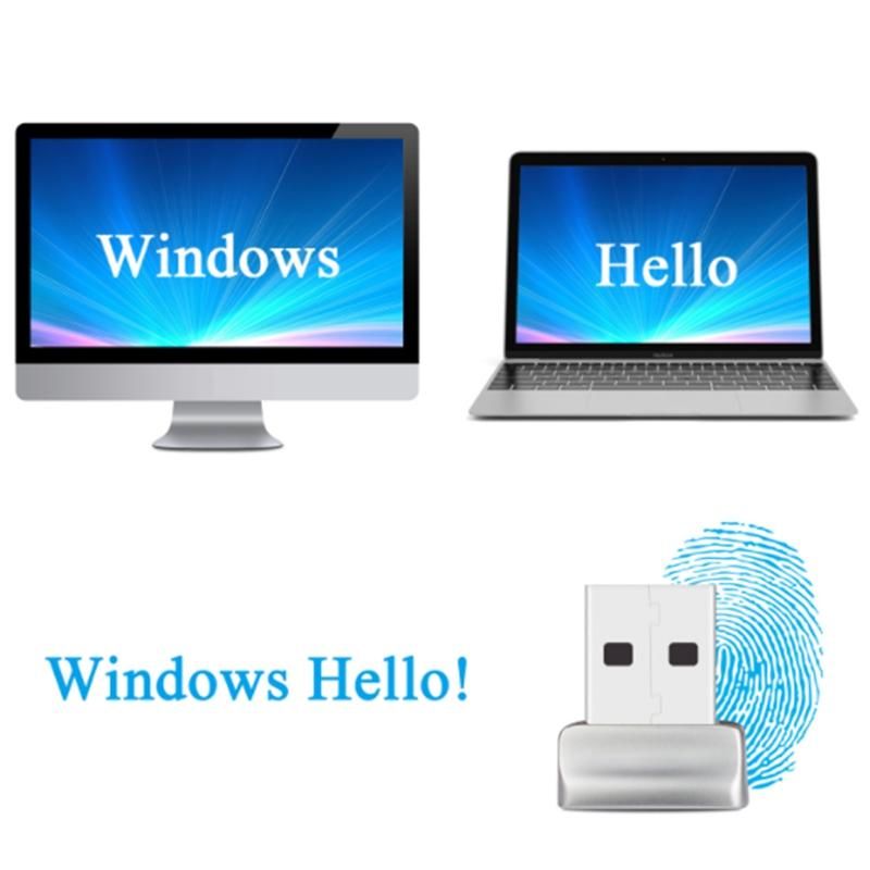 USB Fingerprint Reader for Windows Security Key Biometric Fingerprint Scanner Sensor Module for Instant Contact Easy