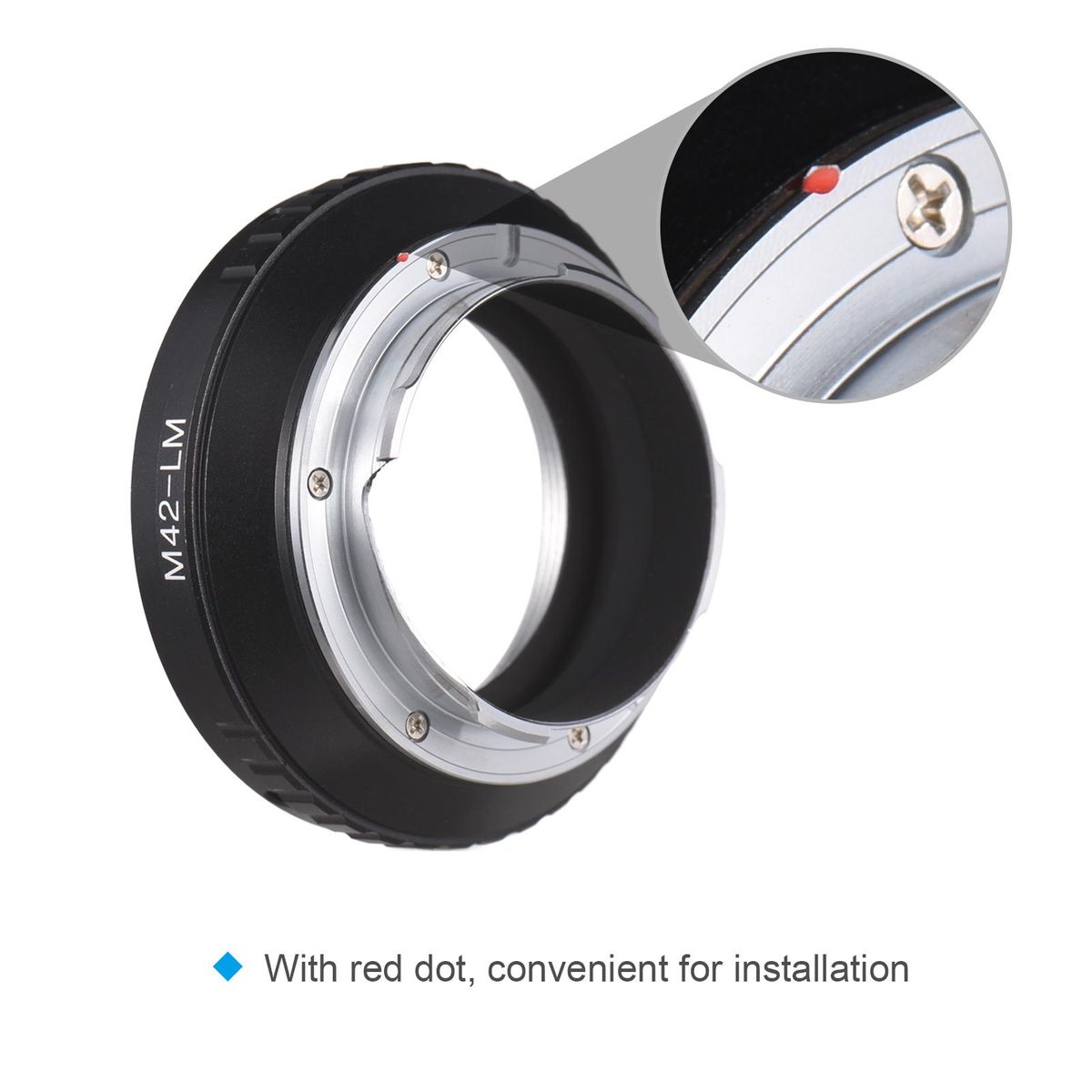 M42 -LM Camera Lens Adapter Ring Replacement for M42 Screw Mount Lens to Leica Camera M240 M240P M262 M3 M2 M1 M4 M5 M6 MP M7 M8 M9 M9-P M Monochrom M-E M M-P M10 M-A