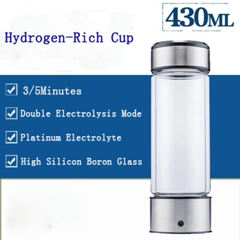 Hydrogen Water Generator Alkaline Maker Rechargeable Portable Water Ionizer Bottle Super Antioxidan Hydrogen-Rich Water Cup WIEDS