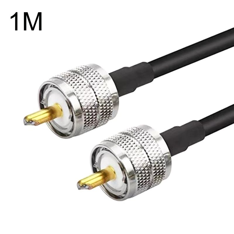 UHF Male To UHF Male RG58 Coaxial Cable, Cable Length:1m