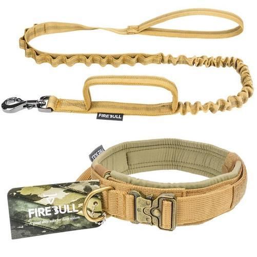 Pet Tactical Collar Traction Rope Outdoor Training Pet Supplies Quick Release Dog Collar Nylon Training Leash