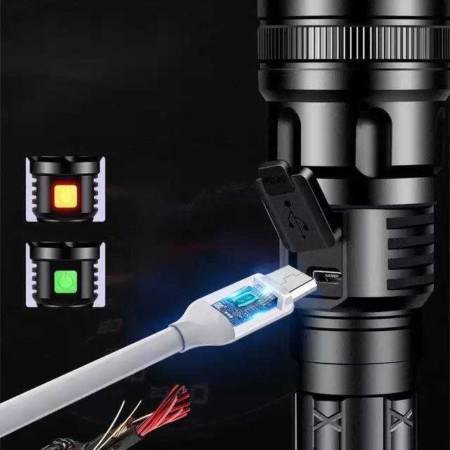 Powerful Security Tactical Aluminum Waterproof Flashlight